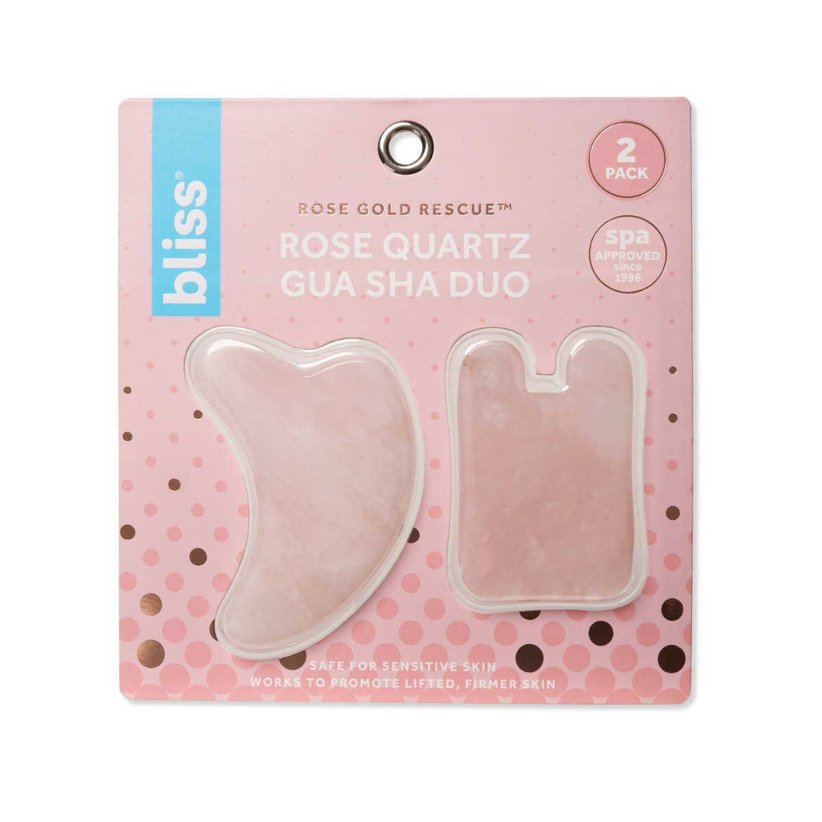 Rose Quartz Gua Sha Duo