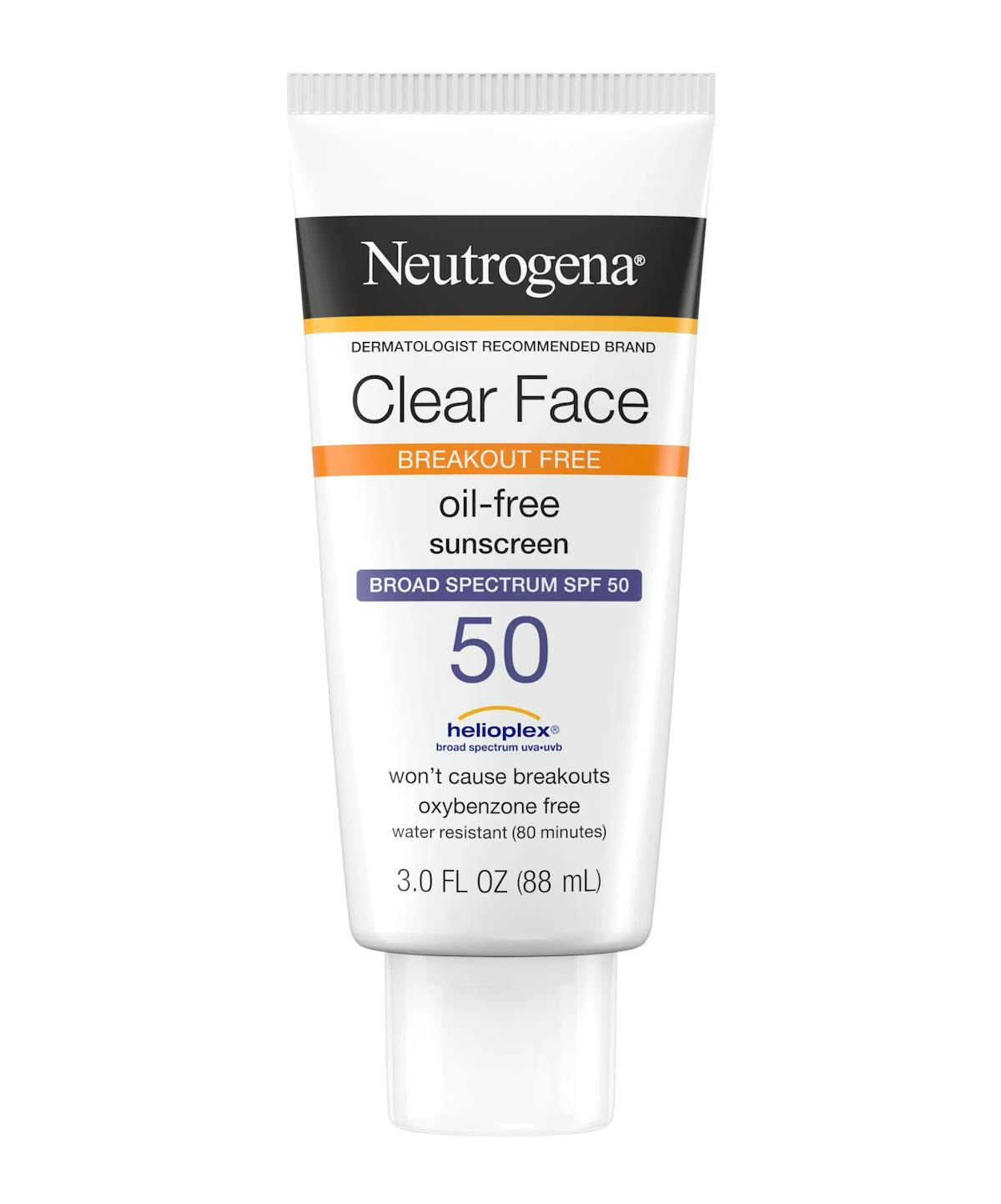 Clear face oil free sunscreen 