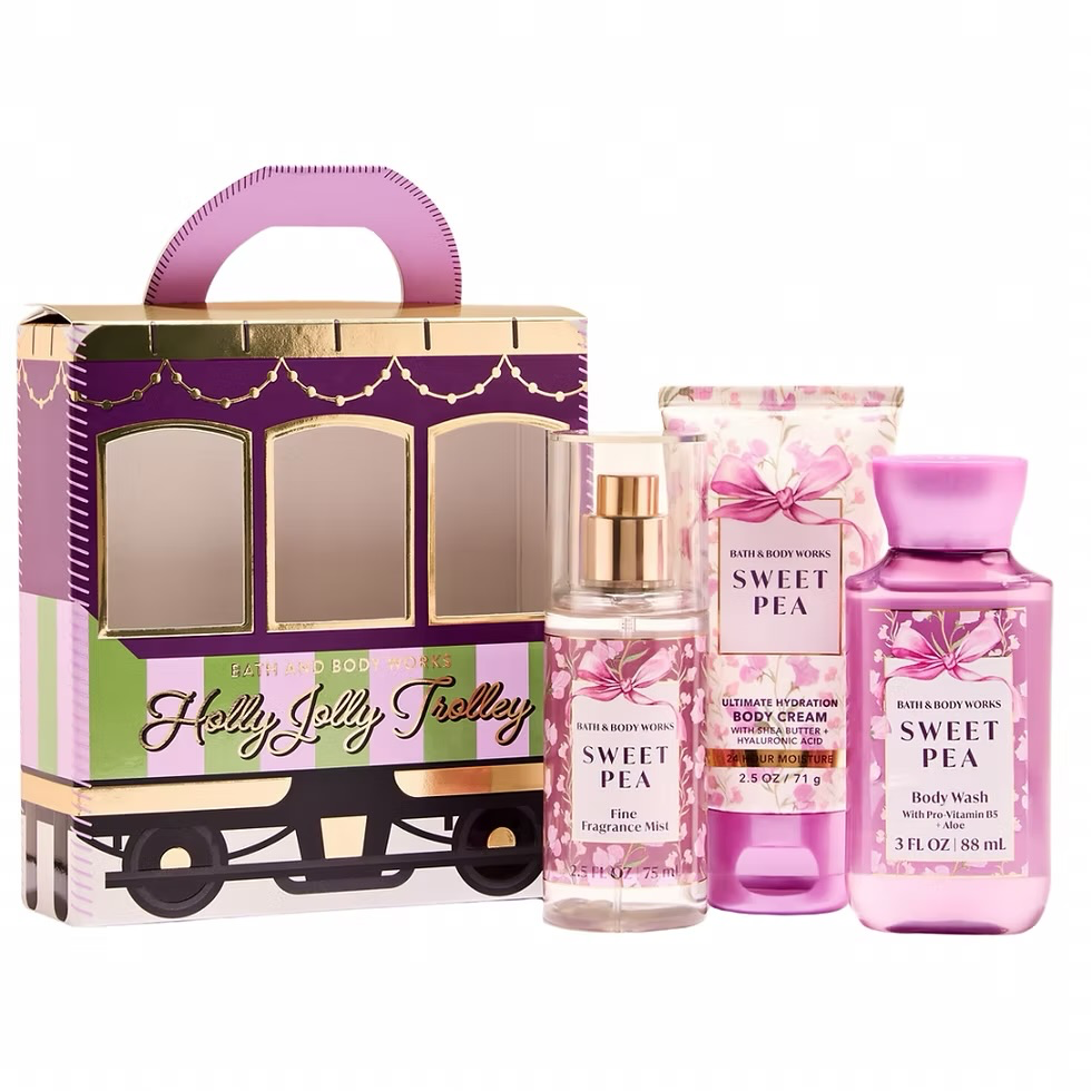 Bath & Body Works Sweet Pea trio gift set 
