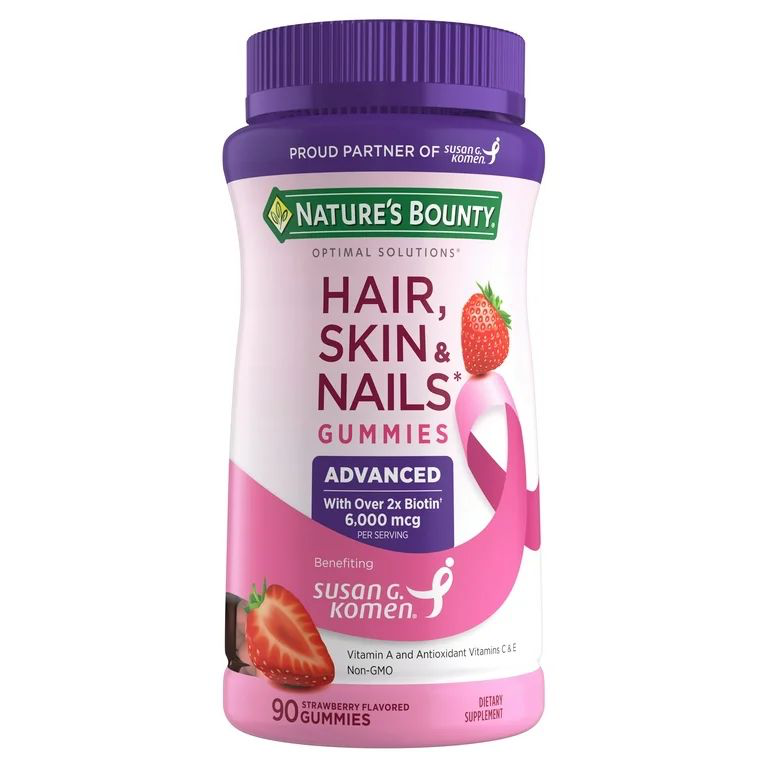 Hair, Skin & Nails gummies advance 2x biotin 6,000mcg