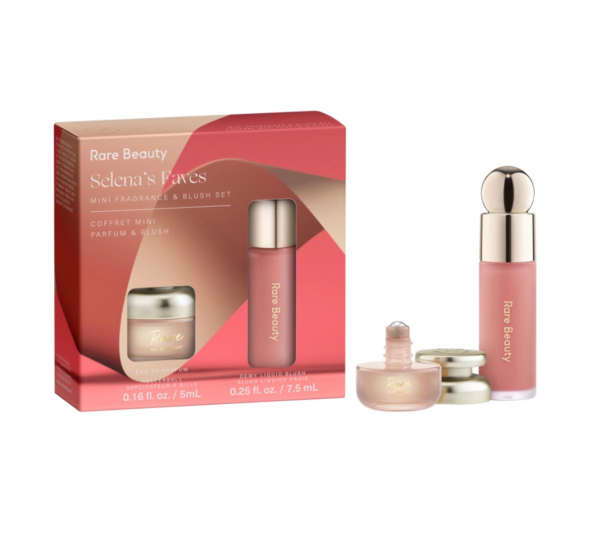 Rare beauty Selena's Faves Mini Fragrance & Blush Set